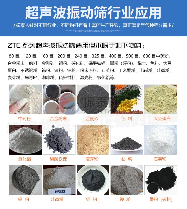 磷酸鐵超聲波振動篩行業應用